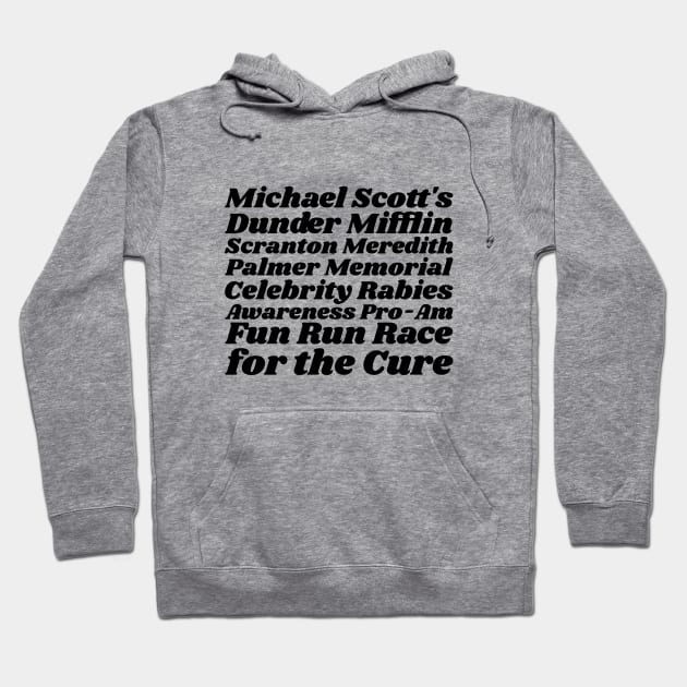 Dunder Miflin Fun Run Hoodie by The_Black_Dog